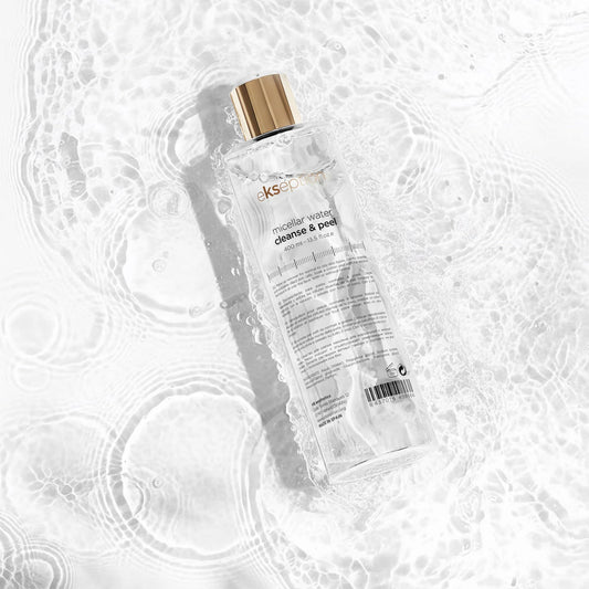 Micellar water cleanse & peel