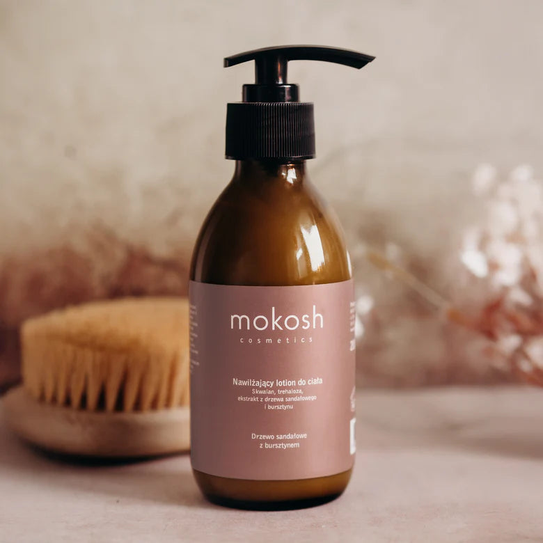 MOKOSH Feuchtigkeitsspendende Körperlotion „Sandalwood & Amber“, 200 ml