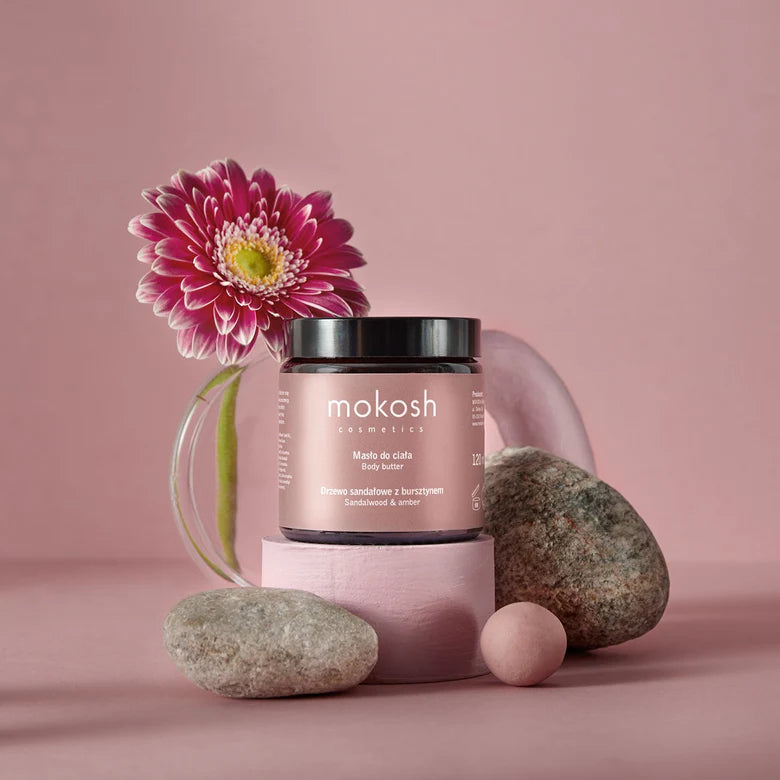 MOKOSH Regenerierende Körperbutter „Sandalwood & Amber“, 120 ml